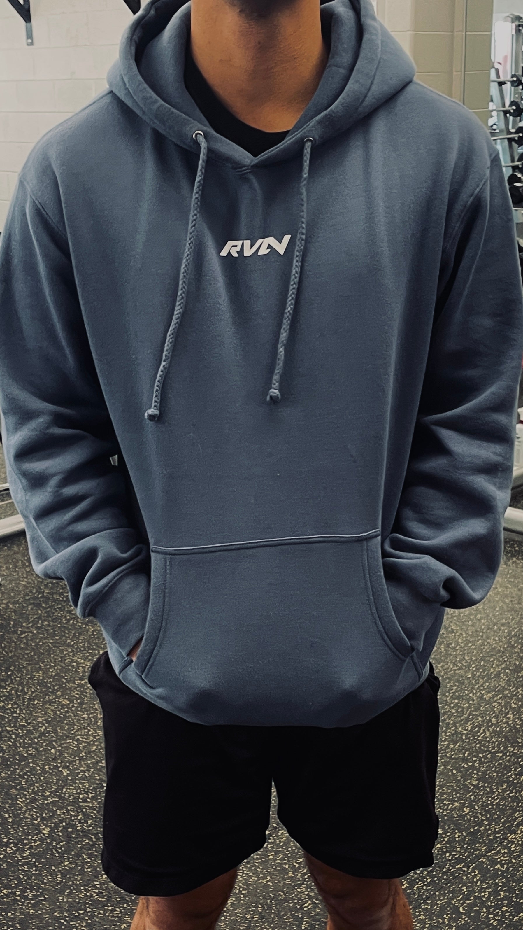 V2 Storm Blue Hoodie RVN Apparel